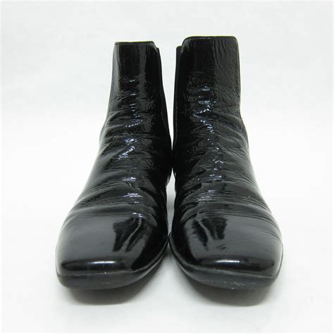 choso prada boots|Prada patent leather chelsea boots.